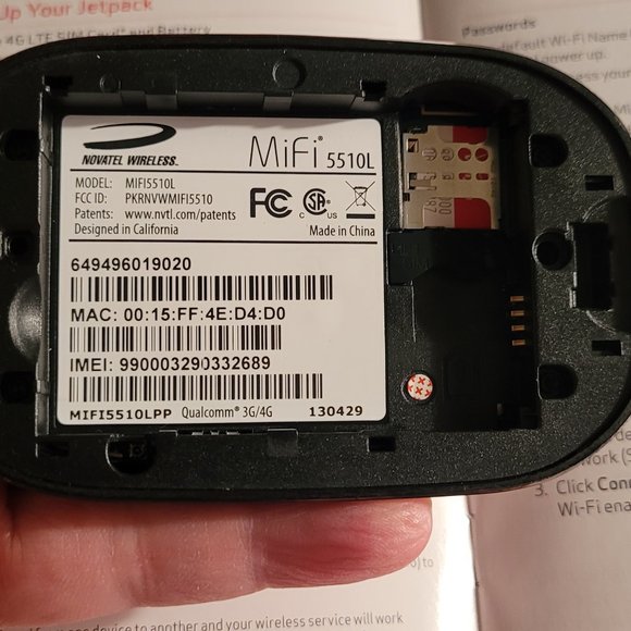 Verizon Jet Pack Hotspot Movil 4G LTE MiFi 5510L - Picture 10 of 10